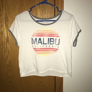 “Malibu” Short-sleeved Crop Top